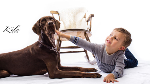 Kile Foto Studio highkey familie hund barn gutt 1