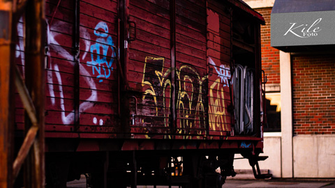 Kile Foto detalj tog grafitti